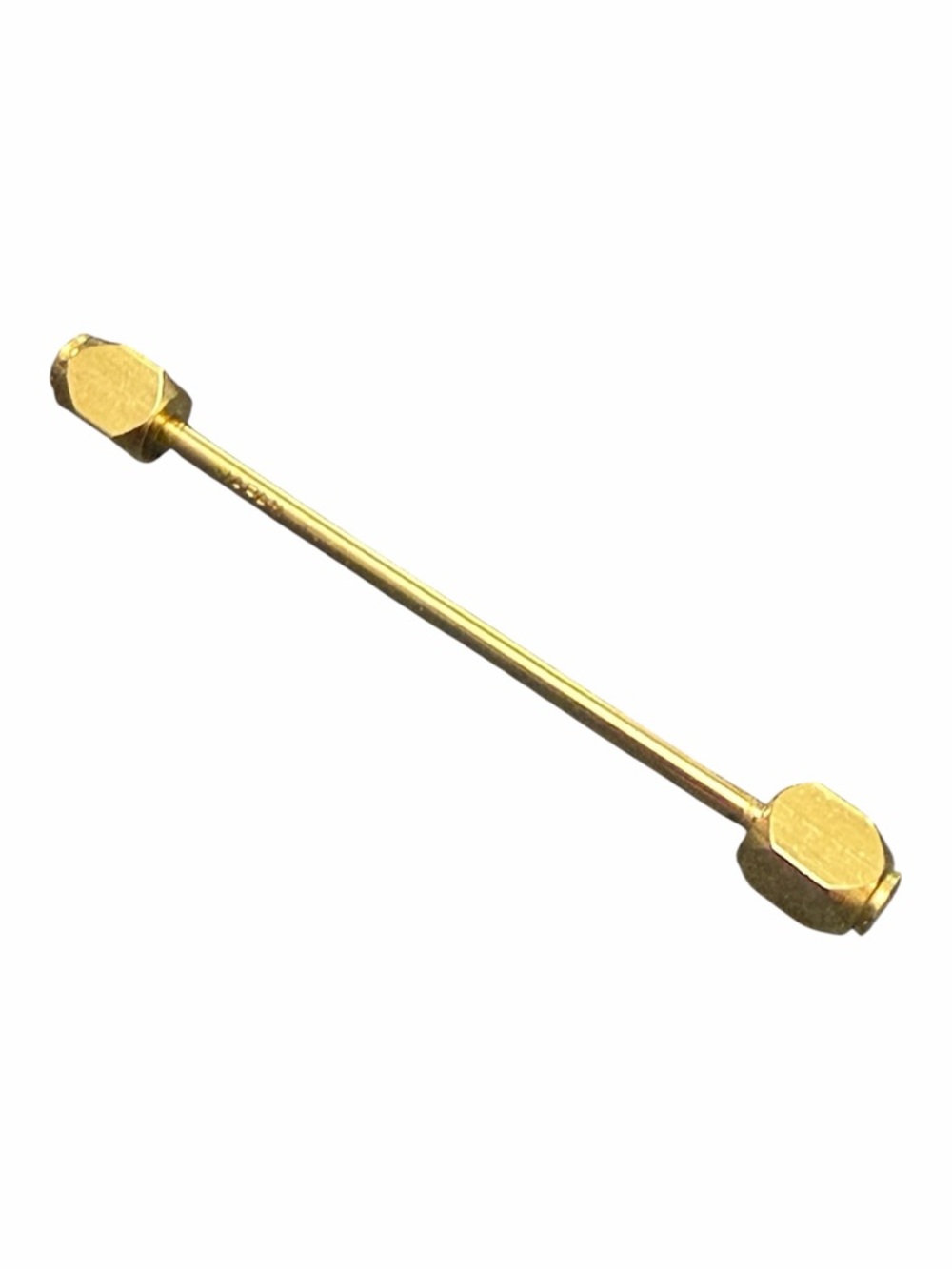 Vintage Gold-Tone Collar Bar threaded marked JAPAN